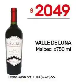 Nini Mayorista Valle de Luna Malbec oferta
