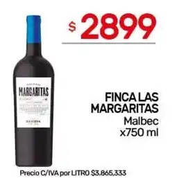 Nini Mayorista Finca las margaritas malbec oferta