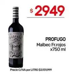 Nini Mayorista Profugo malbec fr.rojos oferta