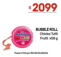 Nini Mayorista Chicles Tutti Frutti Bubble Roll oferta