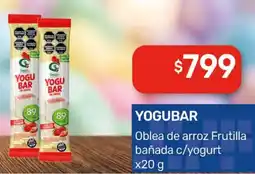 Nini Mayorista Yogubar oblea de arroz frutilla bañada c/yogurt oferta