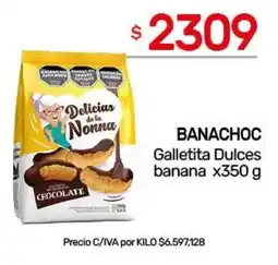 Nini Mayorista Banachoc galletita dulces banana oferta