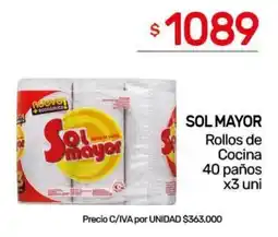 Nini Mayorista Sol mayor rollos de cocina oferta