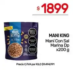 Nini Mayorista Mani king maní con sal marina dp oferta