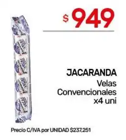 Nini Mayorista Jacaranda velas convencionales oferta