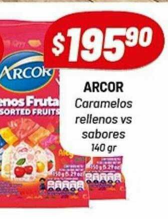 Almacor Arcor Caramelos Rellenos Vs Sabores oferta