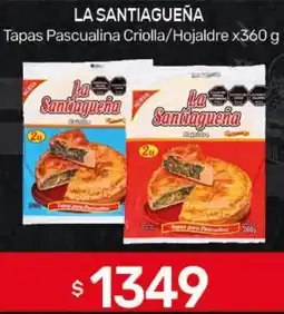 Nini Mayorista La santiagueña tapas pascualina criolla/hojalde oferta