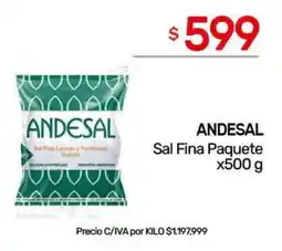 Nini Mayorista Andesal sal fina paquete oferta