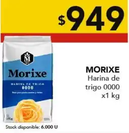 Nini Mayorista Morixe harina de trigo 0000 oferta
