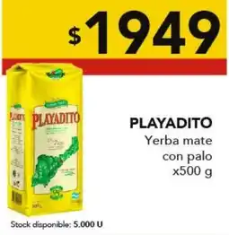 Nini Mayorista Playadito yerba mate con palo oferta