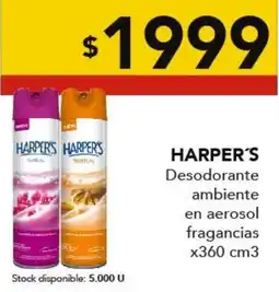 Nini Mayorista Harper's desodorante ambiente en aerosol fragancias oferta