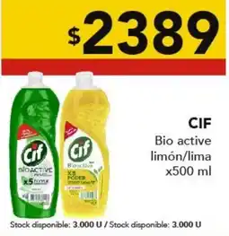 Nini Mayorista Cif bio active limón/lima oferta