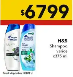 Nini Mayorista H&S shampoo varios oferta
