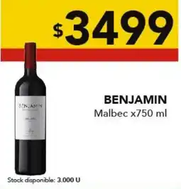 Nini Mayorista Benjamin malbec oferta