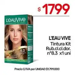 Nini Mayorista L'eaU vive tintura kit rub.cl.cl.dor. oferta