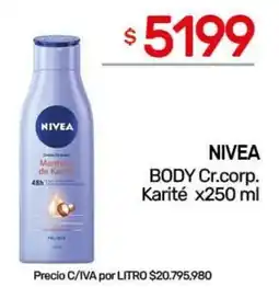 Nini Mayorista Nivea body cr.corp. karité oferta