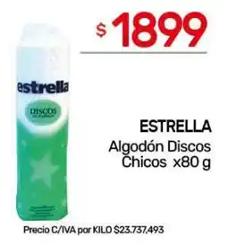 Nini Mayorista Estrella algodón discos chicos oferta