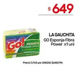 Nini Mayorista La gauchita go esponja fibra power oferta