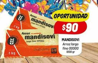 Almacor Mandisovi Arroz Largo Fino 00000 oferta