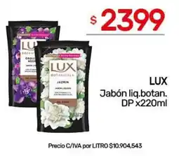 Nini Mayorista LUX jabón liq.botan. oferta