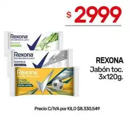 Nini Mayorista Rexona jabón toc. oferta