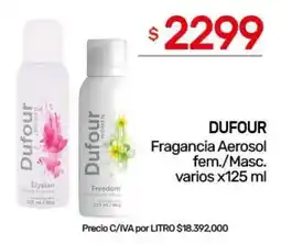Nini Mayorista Dufour fragancia aerosol fem./masc. oferta