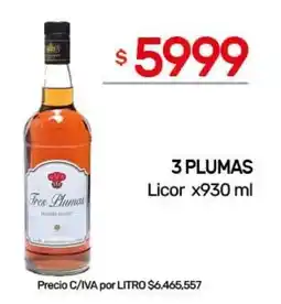 Nini Mayorista 3 plumas licor oferta