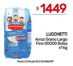 Nini Mayorista Lucchettini arroz grano largo fino 00000 oferta