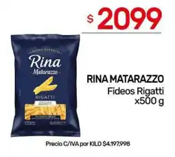 Nini Mayorista Rina Matarazzo fideos rigatti oferta