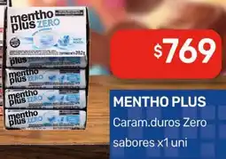 Nini Mayorista Mentho plus caram.duros zero sabores oferta