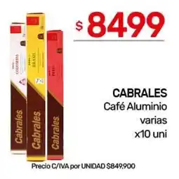 Nini Mayorista Cabralles café aluminio oferta
