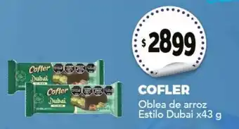 Nini Mayorista Cofler oblea de arroz estilo dubai oferta