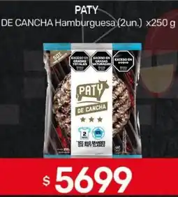 Nini Mayorista Paty de cancha hamburguesa oferta