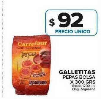 Carrefour Maxi Galletitas Pepas Bolsa oferta