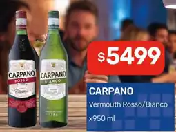 Nini Mayorista Carpano Vermouth Rosso/Bianco oferta