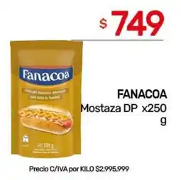 Nini Mayorista Fanacoa mostaza dp oferta