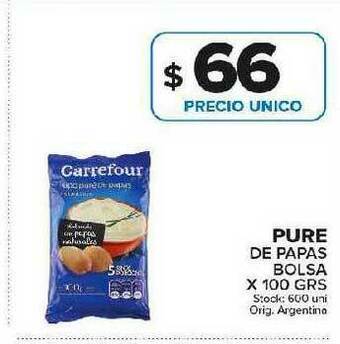 Carrefour Maxi Pure De Papas Bolsa oferta