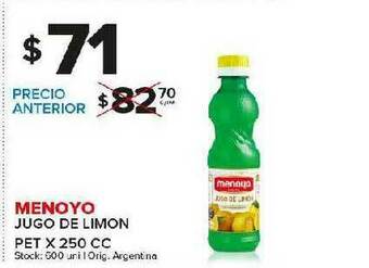 Carrefour Maxi Menoyo Jugo De Limon oferta