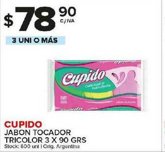 Carrefour Maxi Cupido Jabon Tocador Tricolor oferta