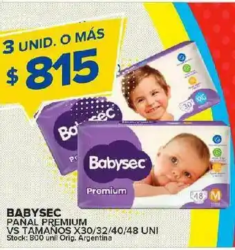 Carrefour Maxi Babysec Panal Premium oferta