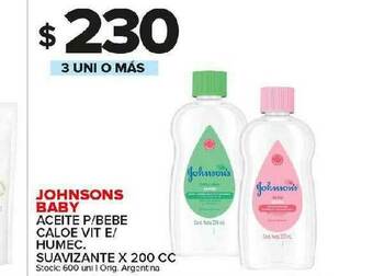 Carrefour Maxi Johnsons Baby Aceite P Bebe Caloe Vit E Humec Suavizante oferta