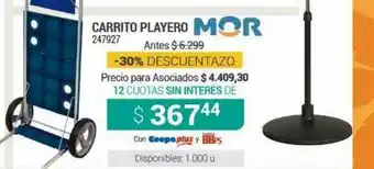 Cooperativa Obrera Carrito Playero Mor -30% Descuentazo oferta
