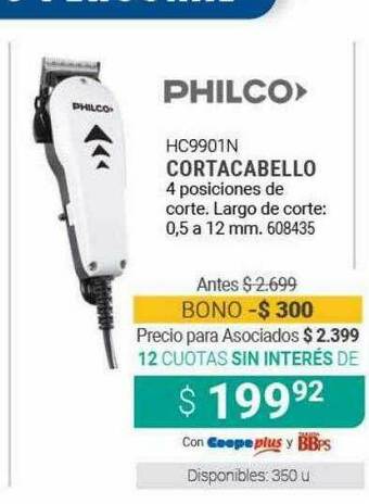 Cooperativa Obrera Philco Hc9901n Cortacabello oferta