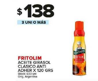 Carrefour Maxi Fritolim Aceite Girasol Clasico Anti Adher oferta