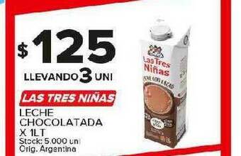 Carrefour Maxi Las Tres Niñas Leche Chocolatada oferta