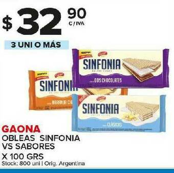 Carrefour Maxi Gaona Obleas Sinfonia oferta