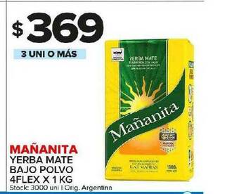 Carrefour Maxi Mañanita Yerba Mate Bajo Polvo 4flex oferta