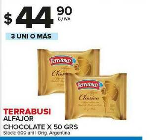 Carrefour Maxi Terrabusi Alfajor Chocolate oferta