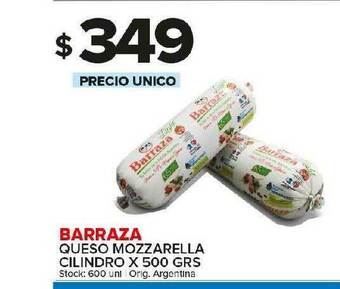 Carrefour Maxi Barraza Queso Mozzarella Cilindro oferta