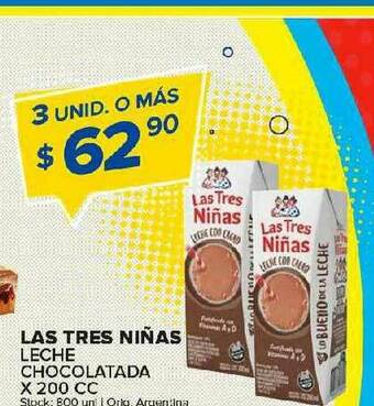 Carrefour Maxi Las Tres Niñas Leche Chocolatada oferta